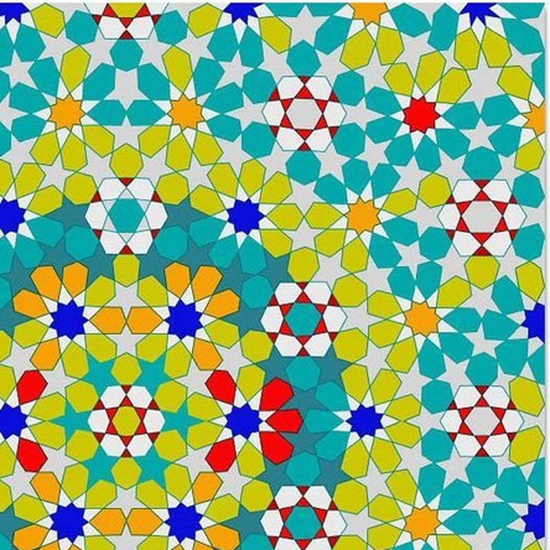 300x300mm Multicolour Mosaic Medallion Tiles TQ39-CN33G75
