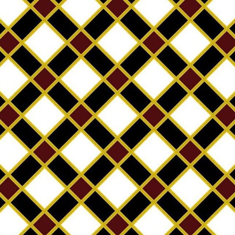 300x300mm Black White Diagonal Grid Tiles TQ39-CN33G78