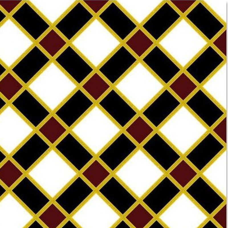 300x300mm Black White Diagonal Grid Tiles TQ39-CN33G78