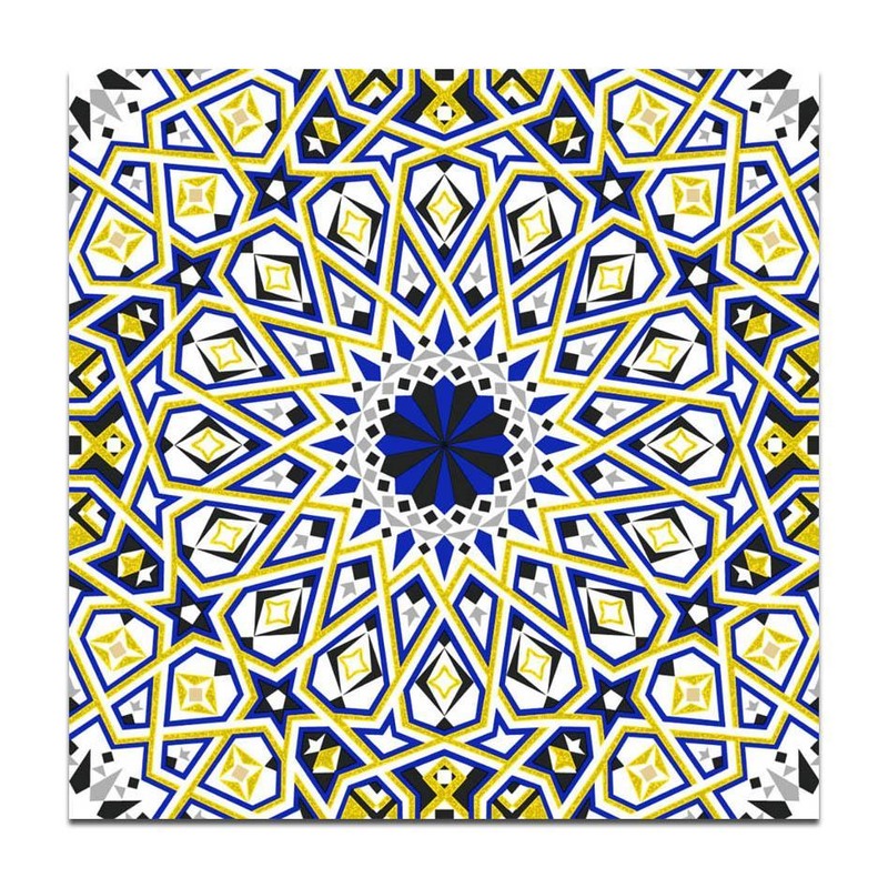 300x300mm Blue White Mosaic Star Tiles TQ39-CN33G91