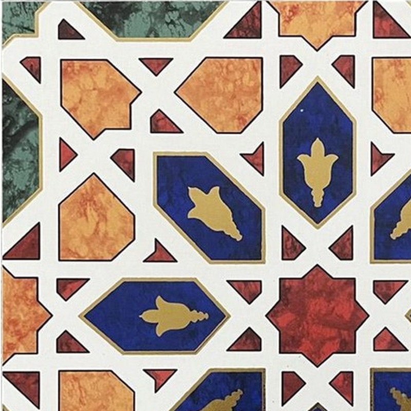 300x300mm Multicolour Geometric Star Tiles TQ39-MOSC29828