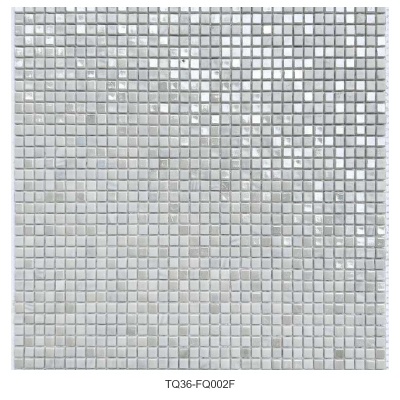 Silver Grey Square Mosaic Tiles TQ36-FQ002F