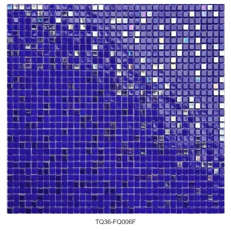 Cobalt Blue Square Mosaic Tiles TQ36-FQ006F
