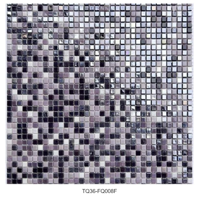 Purple Grey Mix Square Mosaic Tiles TQ36-FQ008F