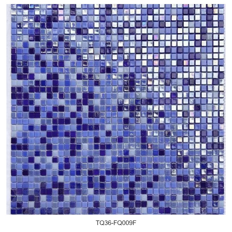 Blue Lilac Mix Square Mosaic Tiles TQ36-FQ009F