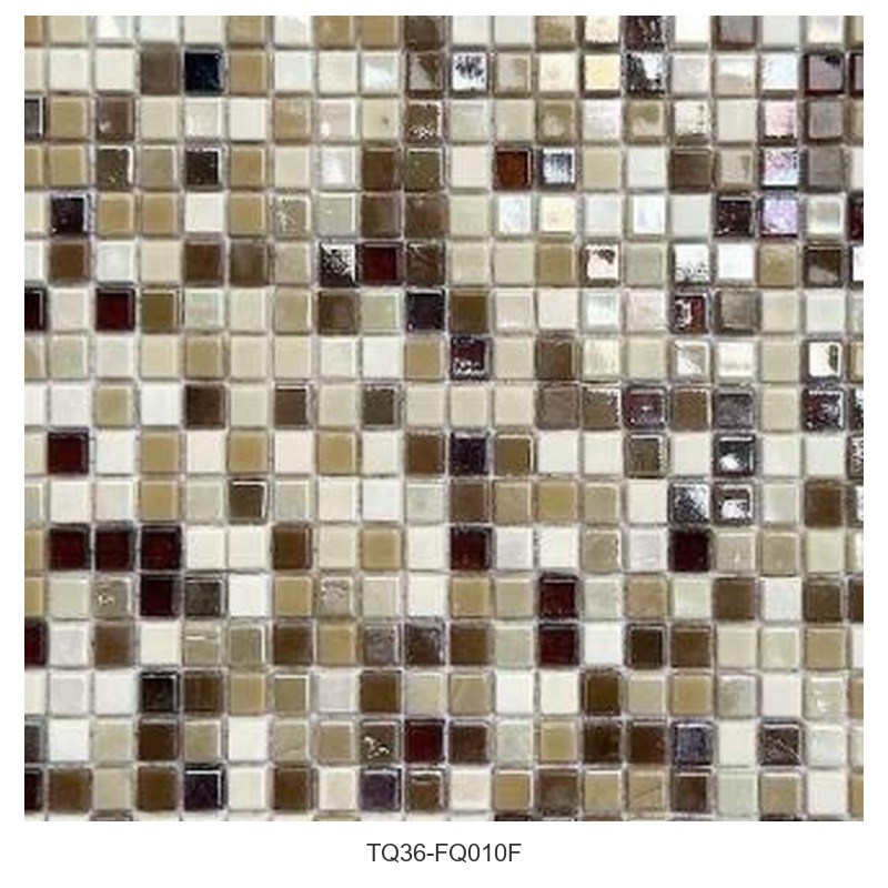 Brown Beige Mix Square Mosaic Tiles TQ36-FQ010F