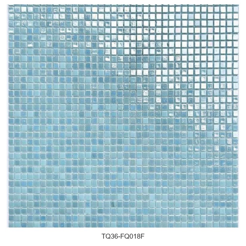 Aqua Blue Square Mosaic Tiles TQ36-FQ018F