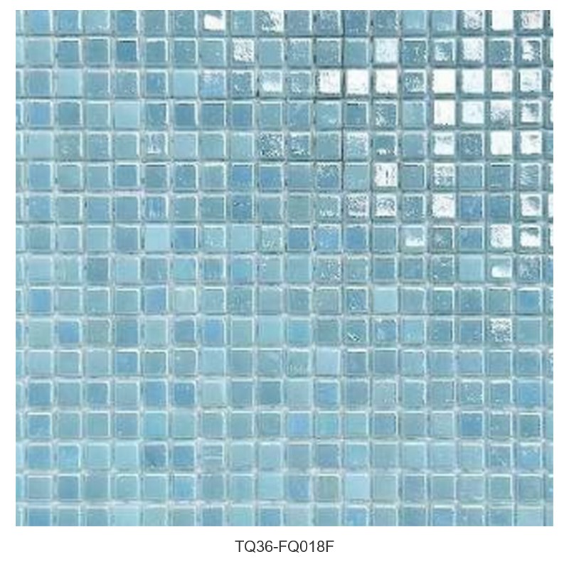 Aqua Blue Square Mosaic Tiles TQ36-FQ018F