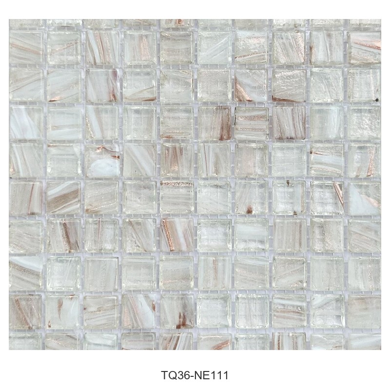 Pearl White Ice Flower Glass Mosaic Tiles TQ36-NE111
