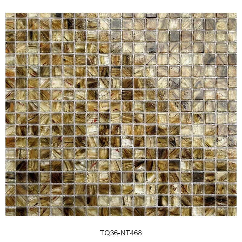 Bronze Gold Ice Flower Glass Mosaic Tiles TQ36-NT468
