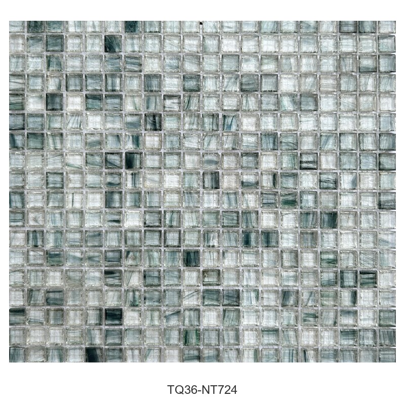 Smoke Grey Ice Flower Glass Mosaic Tiles TQ36-NT724