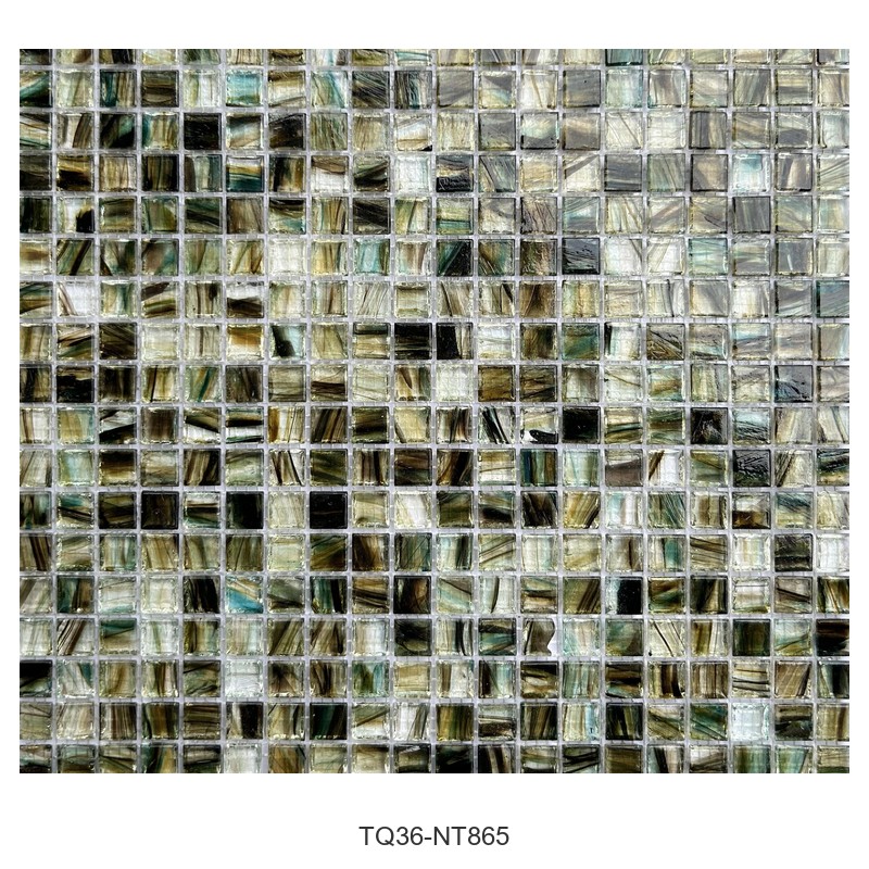 Bronze Grey Ice Flower Glass Mosaic Tiles TQ36-NT865