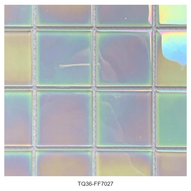 Opal White Iridescent Glass Mosaic Tiles TQ36-FF7027