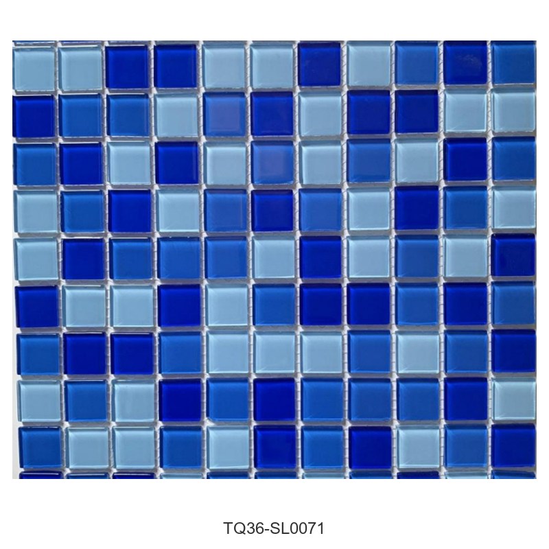 Blue Mix Classic Glass Mosaic Tiles TQ36-SL0071