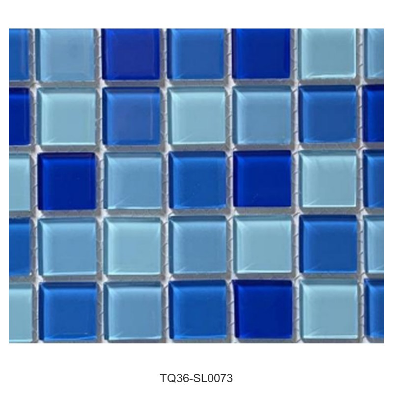 Blue Mix Classic Glass Mosaic Tiles TQ36-SL0073