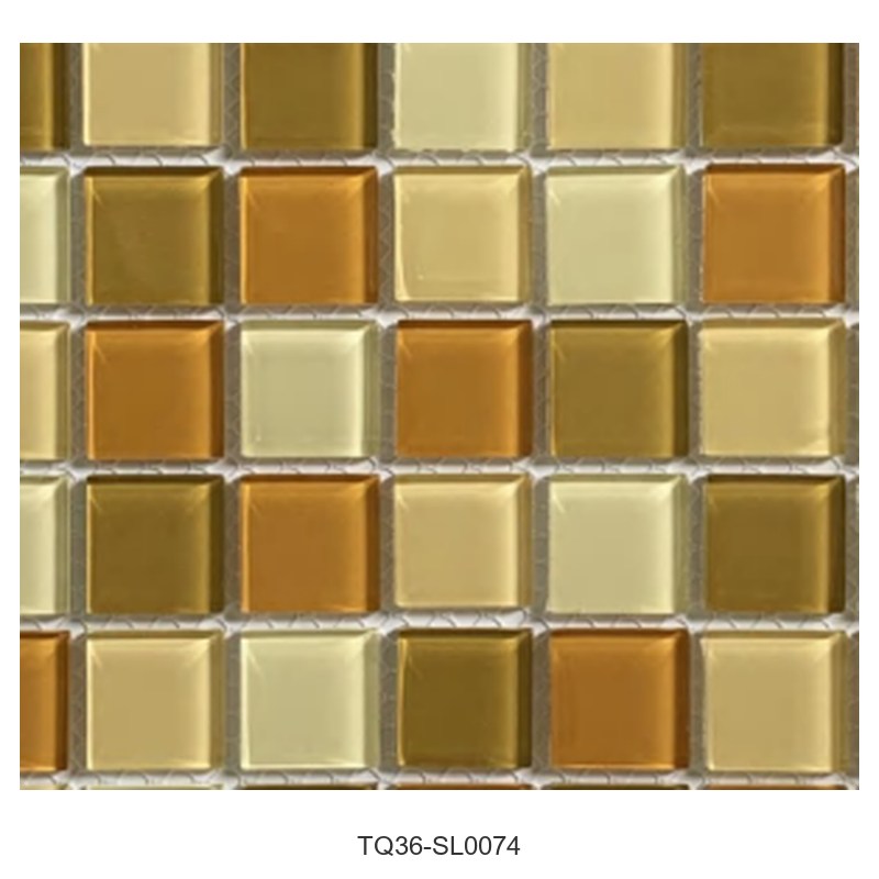 Amber Gold Mix Classic Glass Mosaic Tiles TQ36-SL0074